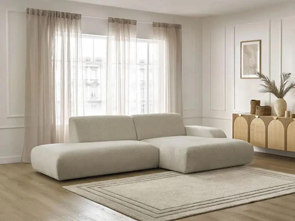 Sofa Seccional Chaise Moderno Premium - Biancora Crudo 5