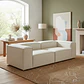 Sofa Bianca Lineal  De 3c Con Resorte Pocket En El Asiento - Miniatura 1