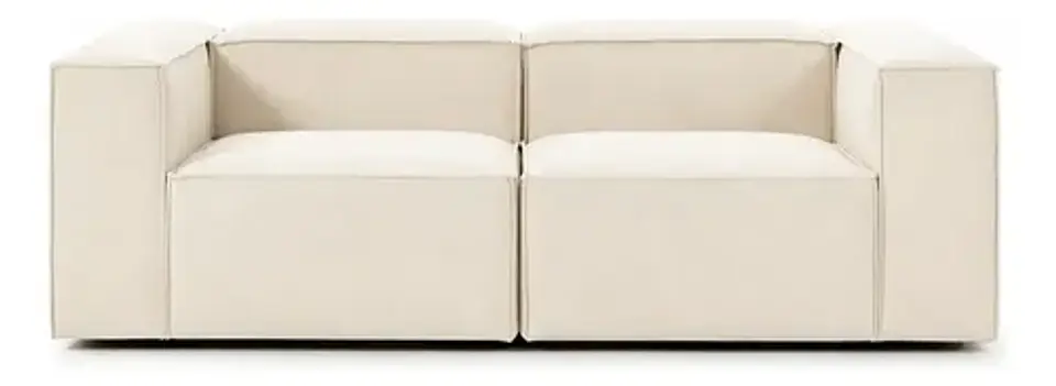 Sofa Bianca Lineal  De 3c Con Resorte Pocket En El Asiento 2