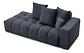 Sofa Lineal Chaise De 3c Modelo Nubes - Biancora - Miniatura 7