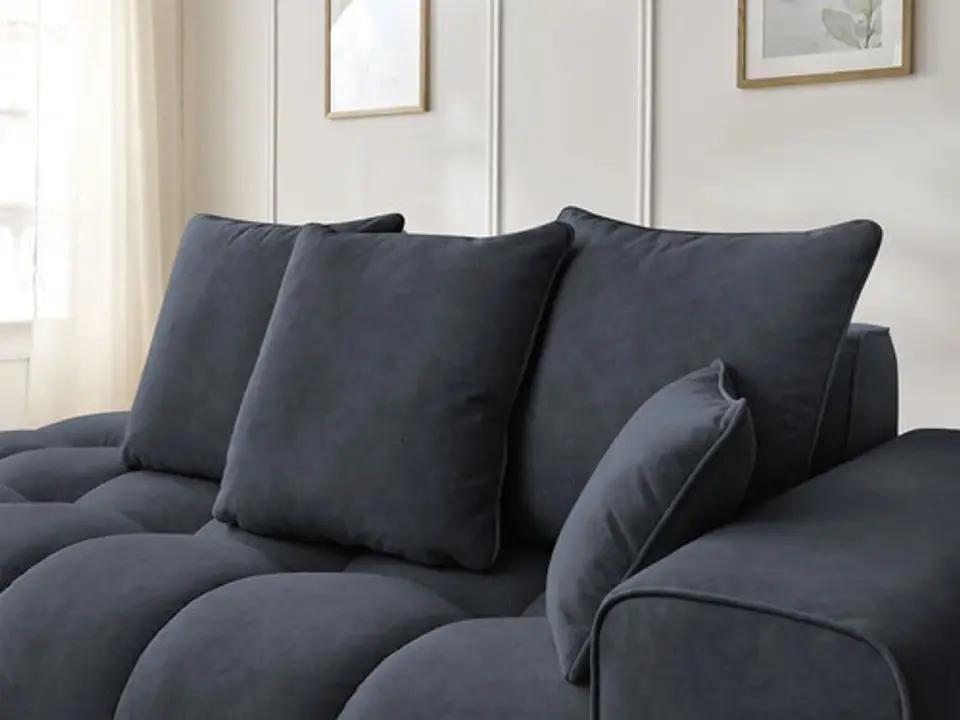 Sofa Lineal Chaise De 3c Modelo Nubes - Biancora 8