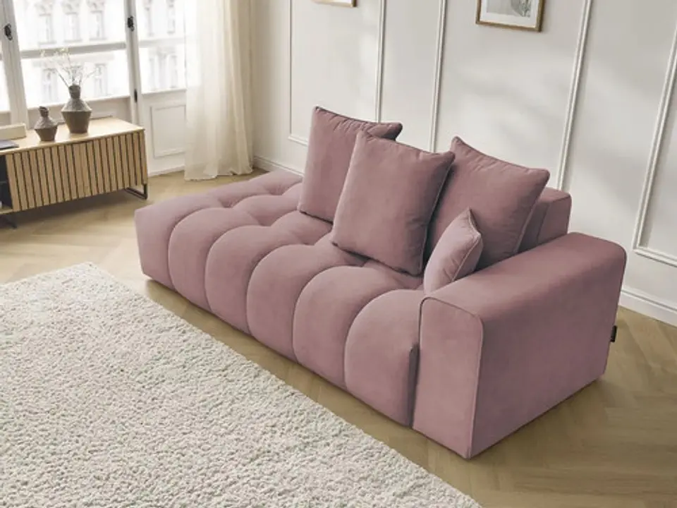 Sofa Lineal Chaise De 3c Modelo Nubes - Biancora 6