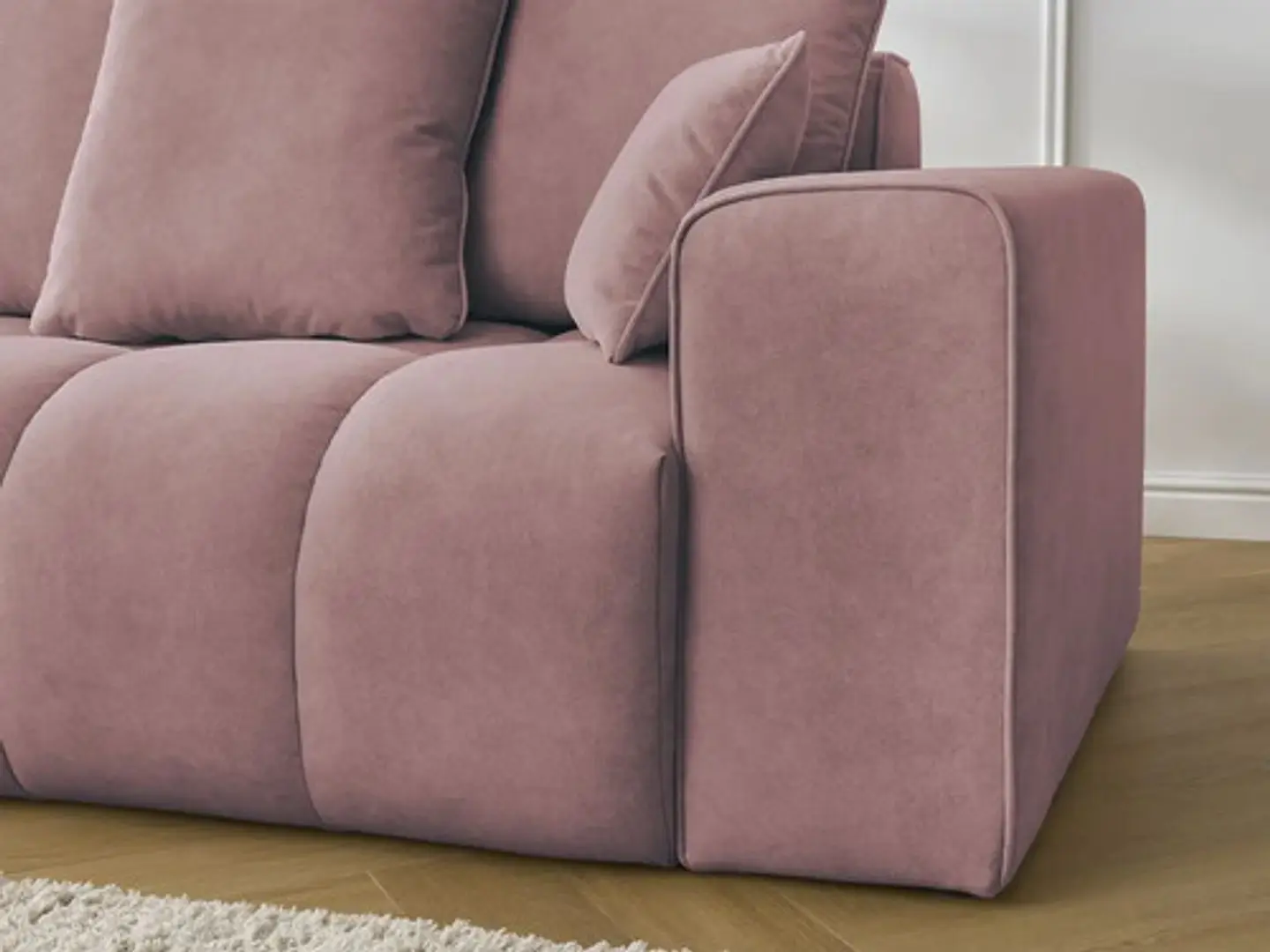 Sofa Lineal Chaise De 3c Modelo Nubes - Biancora 7