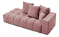 Sofa Lineal Chaise De 3c Modelo Nubes - Biancora - Miniatura 8