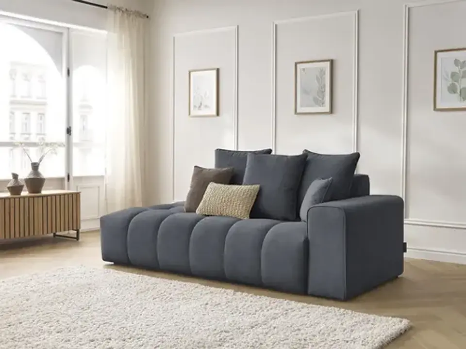 Sofa Lineal Chaise De 3c Modelo Nubes - Biancora 3