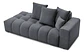 Sofa Lineal Chaise De 3c Modelo Nubes - Biancora - Miniatura 6