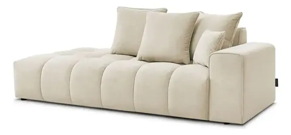 Sofa Lineal Chaise De 3c Modelo Nubes - Biancora 2