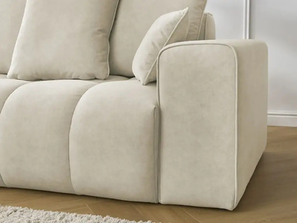 Sofa Lineal Chaise De 3c Modelo Nubes - Biancora 5