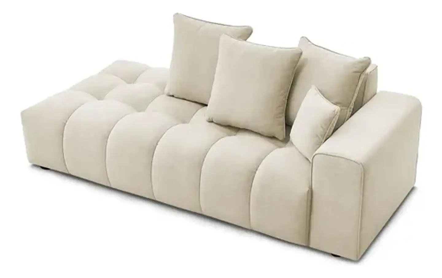Sofa Lineal Chaise De 3c Modelo Nubes - Biancora 7