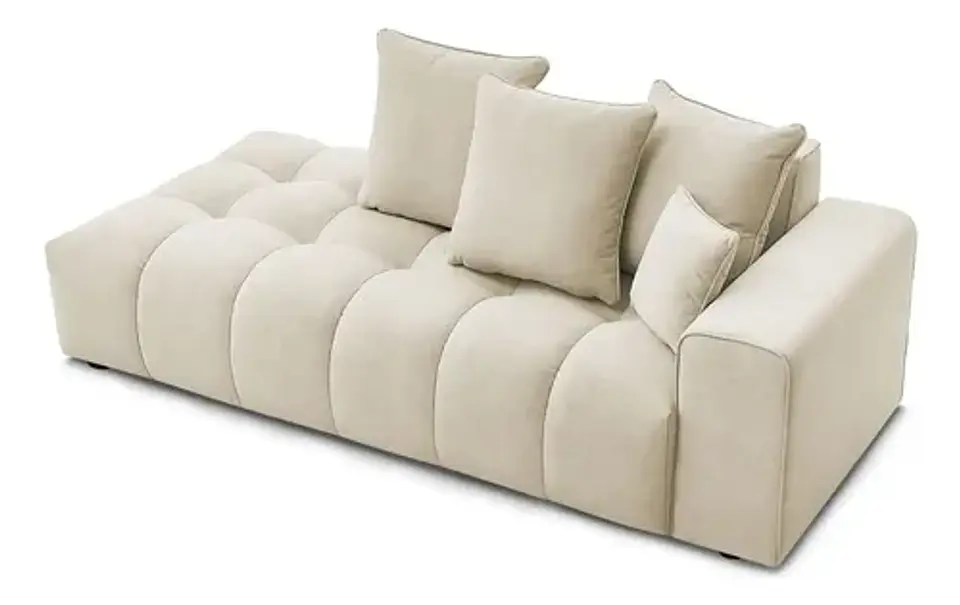 Sofa Lineal Chaise De 3c Modelo Nubes - Biancora 7