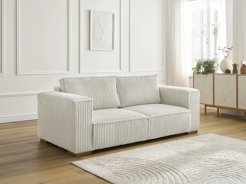 Sofa Lineal De 3C Premium Modelo Jose Con Resortes Pocket  1