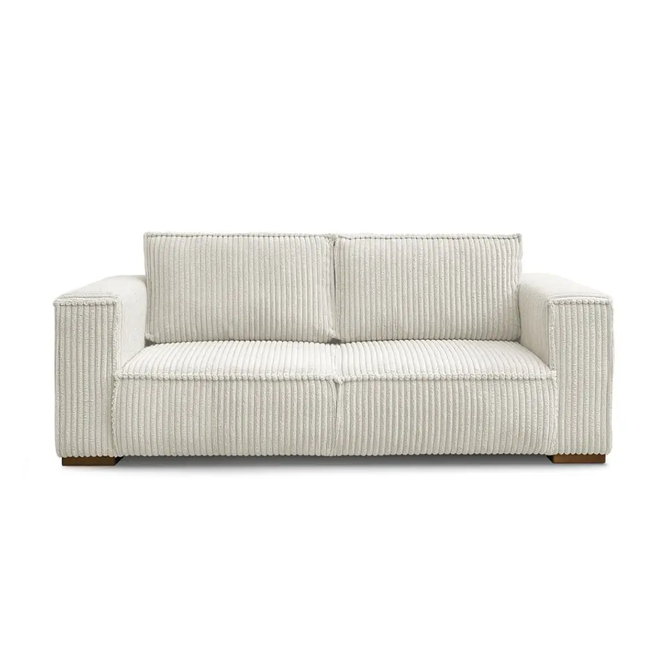 Sofa Lineal De 3C Premium Modelo Jose Con Resortes Pocket  2