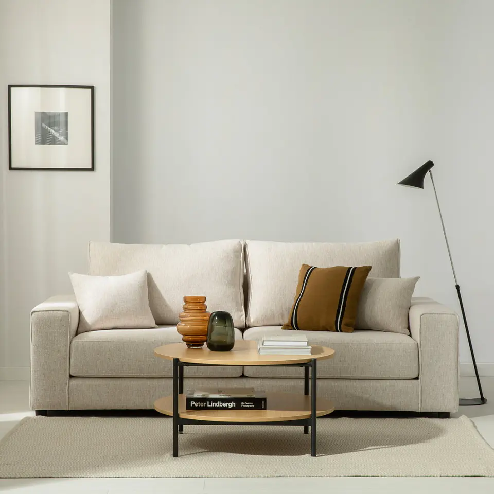 Sofa Lineal De 3C Modelo Suiza Con resortes Pocket  1