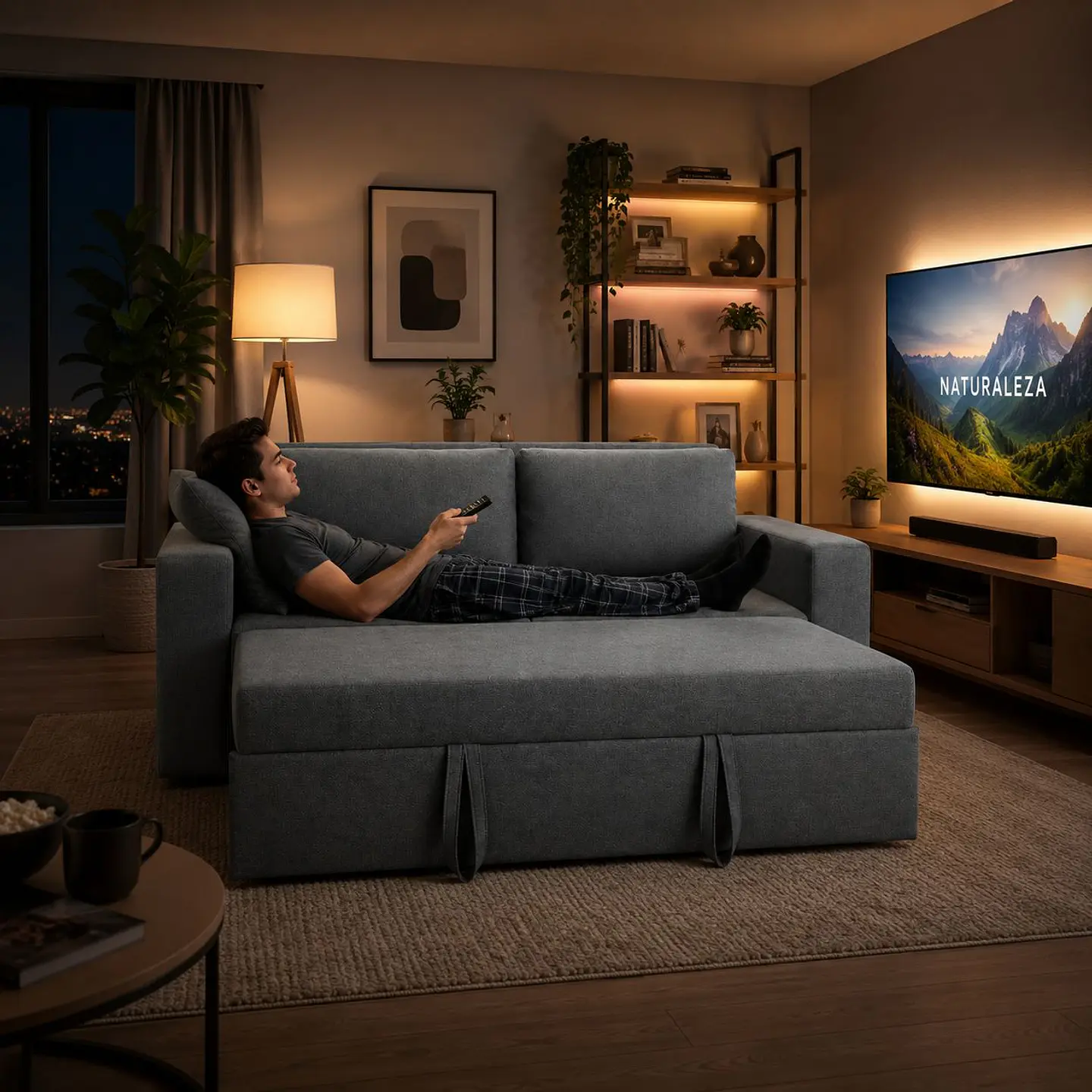 Sofa Cama Modelo Ariz, Lineal De 2 Plazas 3