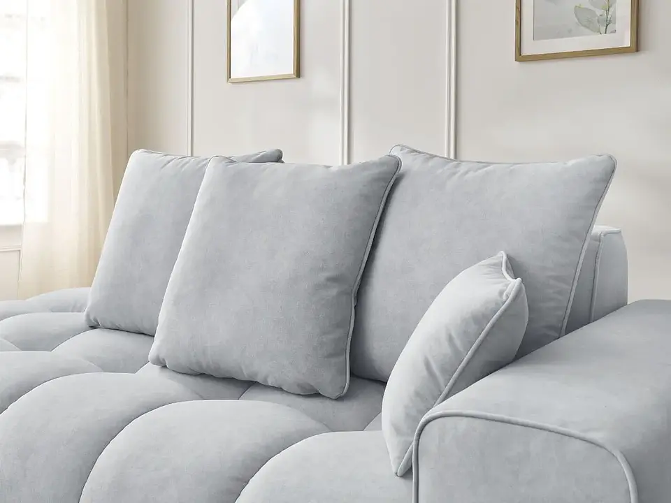 Sofá Lineal Chaise Nubes Premium - Negro 16