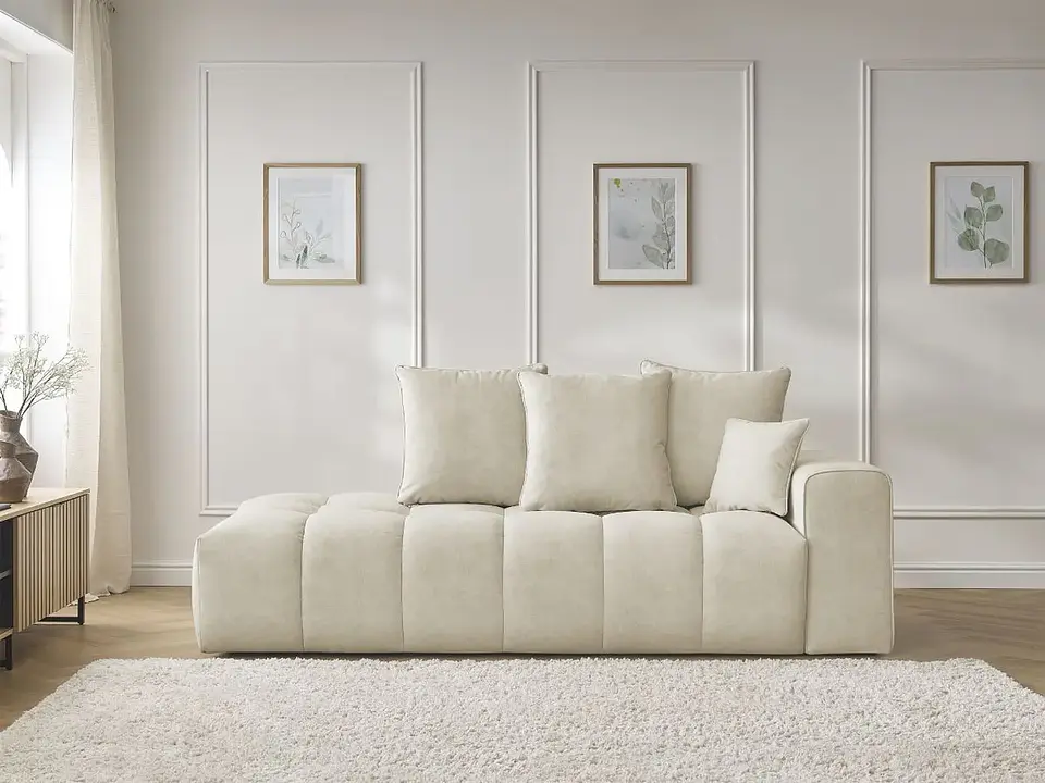 Sofá Lineal Chaise Nubes Premium - Negro 18