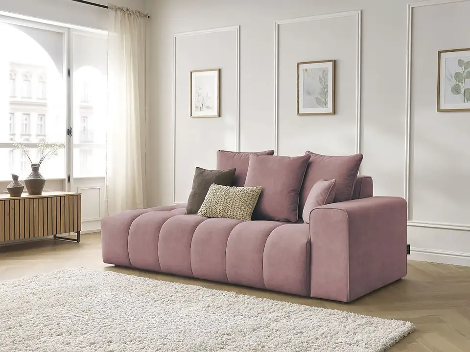 Sofá Lineal Chaise Nubes Premium - Negro 19