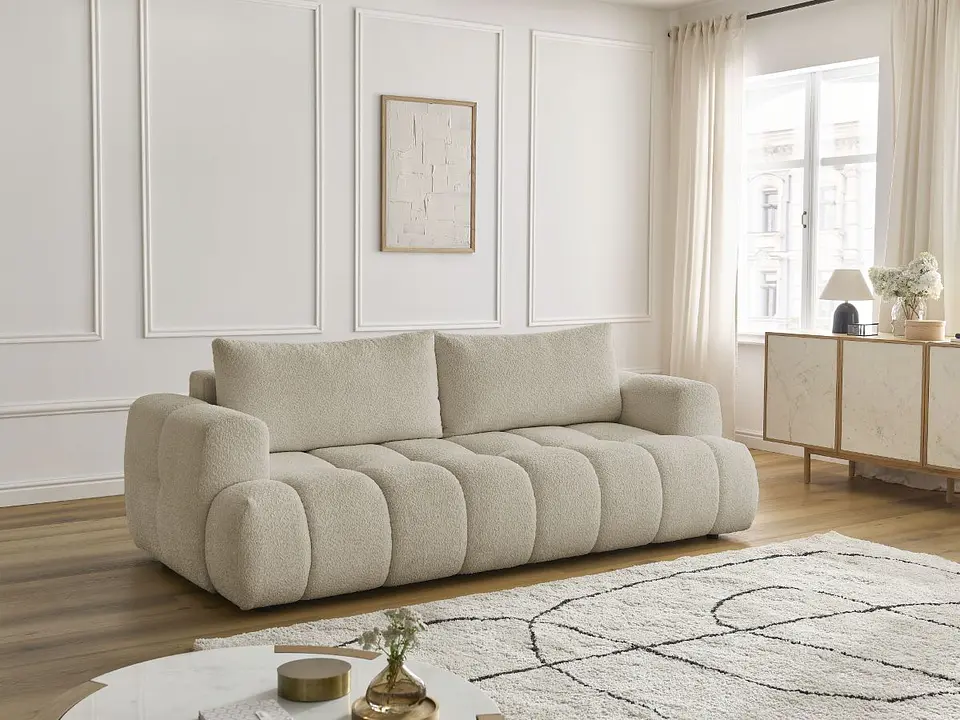 Sofa Lineal De 3C Modelo Cloud Premium 12