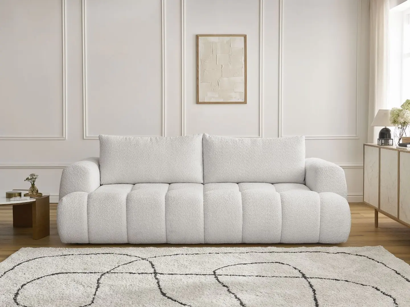 Sofa Lineal De 3C Modelo Cloud Premium 14