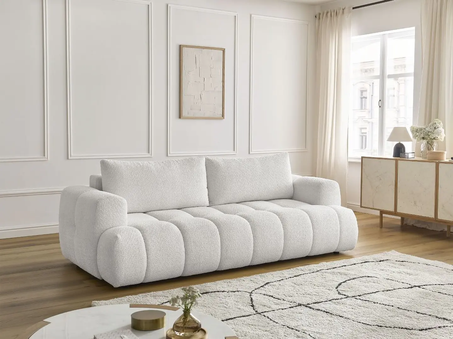 Sofa Lineal De 3C Modelo Cloud Premium 15