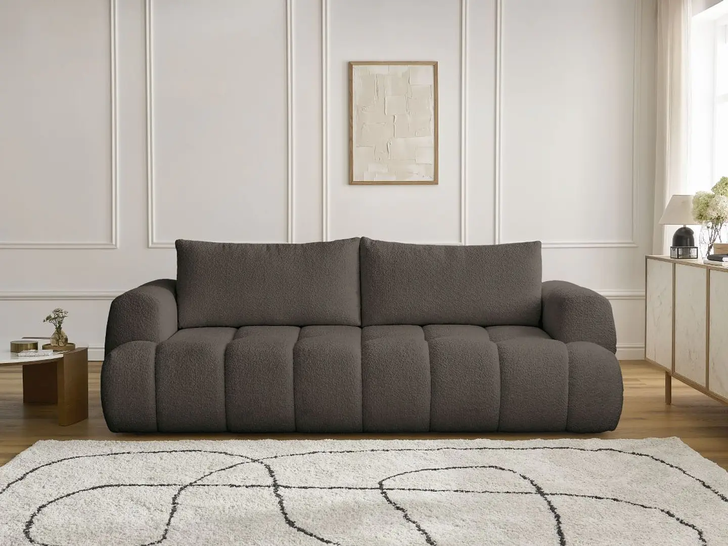 Sofa Lineal De 3C Modelo Cloud Premium 17