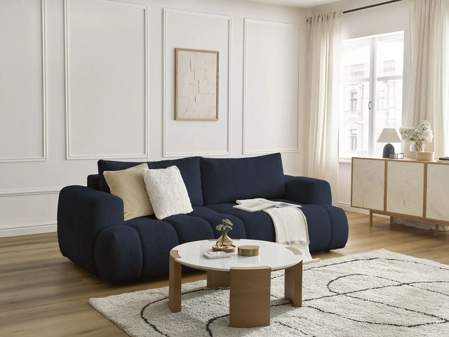 Sofa Lineal De 3C Modelo Cloud Premium 20