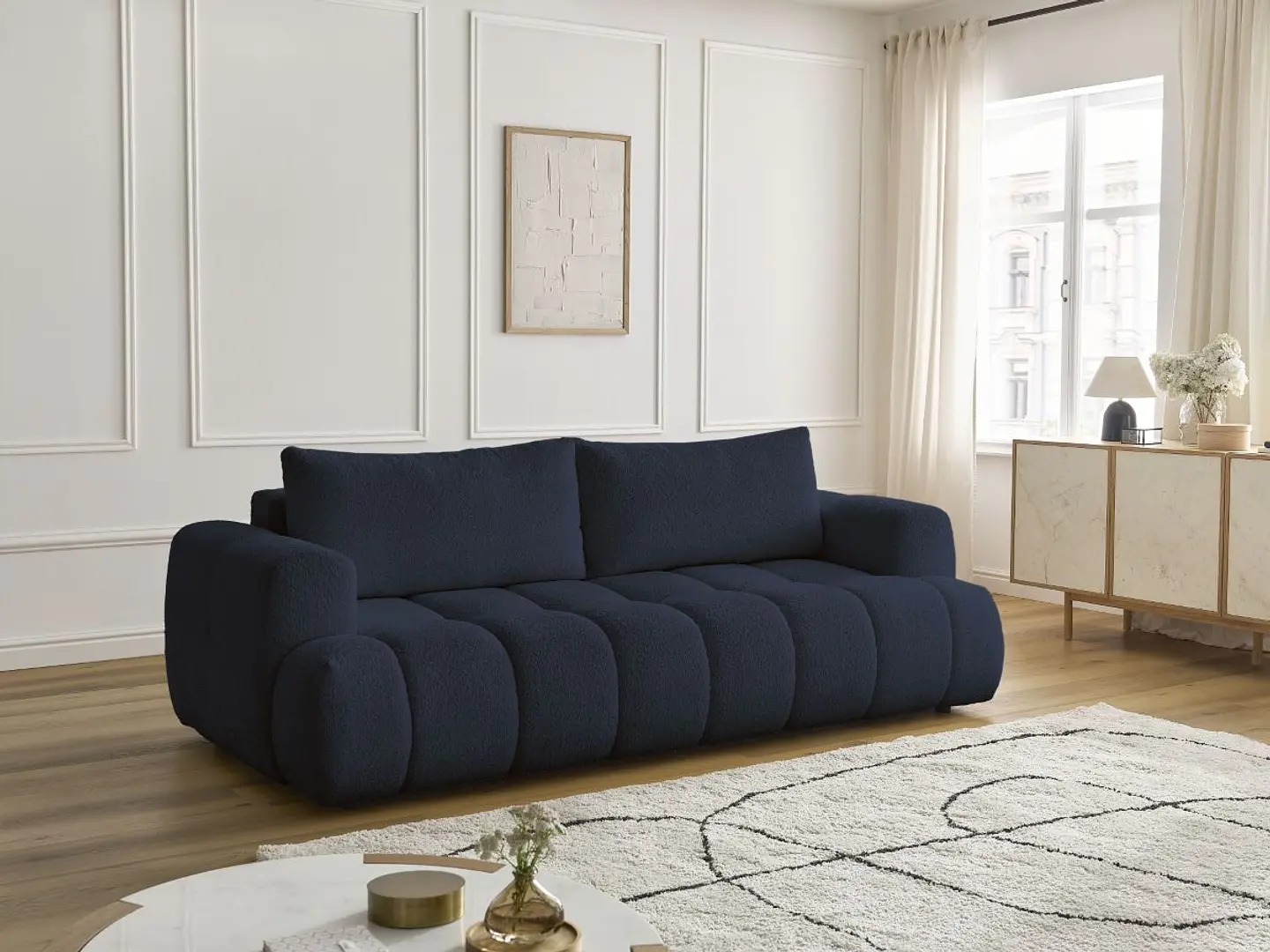 Sofa Lineal De 3C Modelo Cloud Premium 22