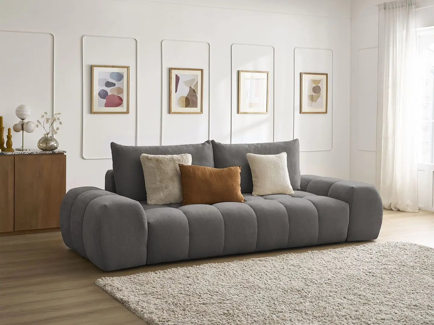 Sofa Lineal De 3C Modelo Nubes Maule Premium 13