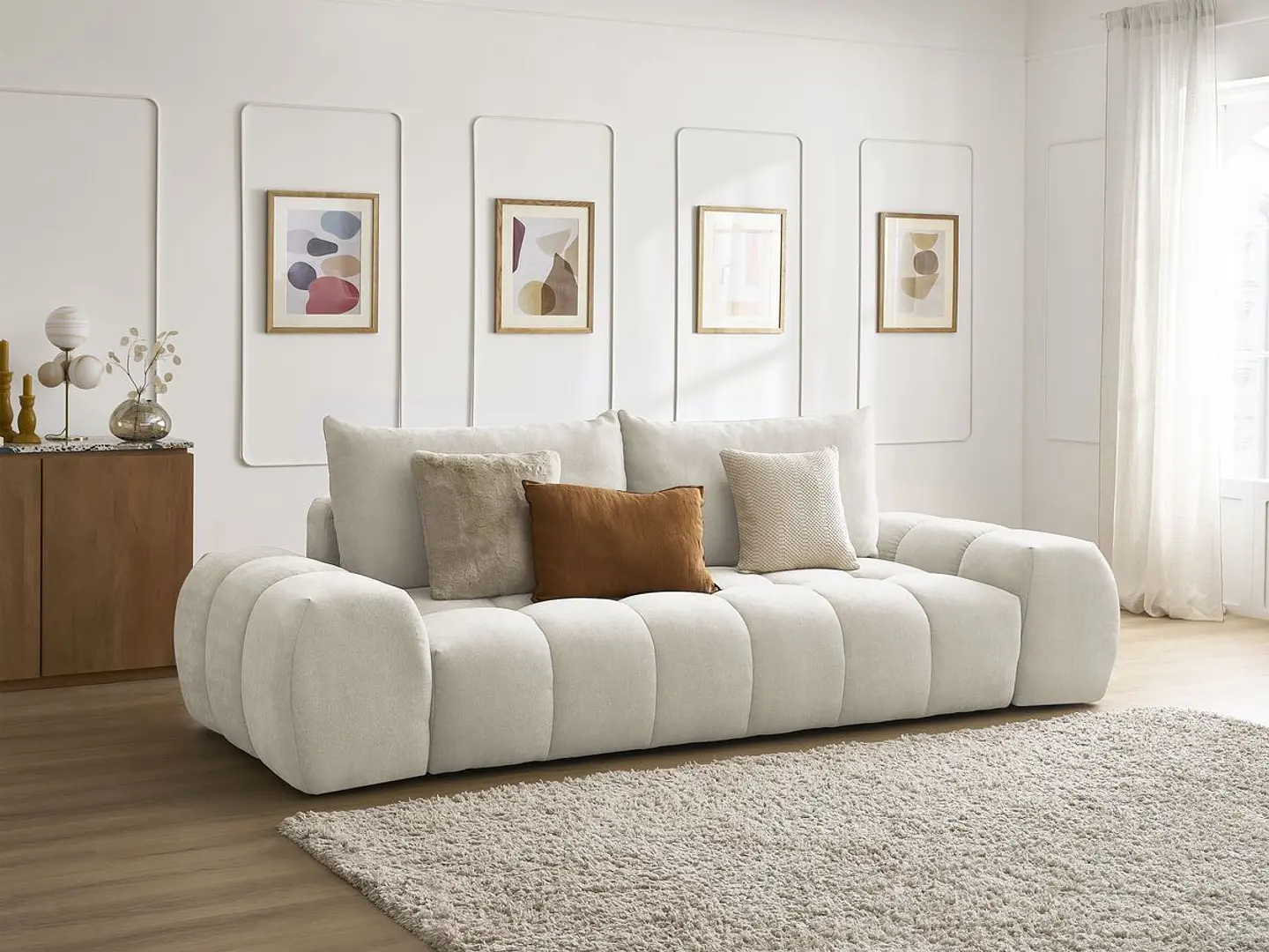 Sofa Lineal De 3C Modelo Nubes Maule Premium 10