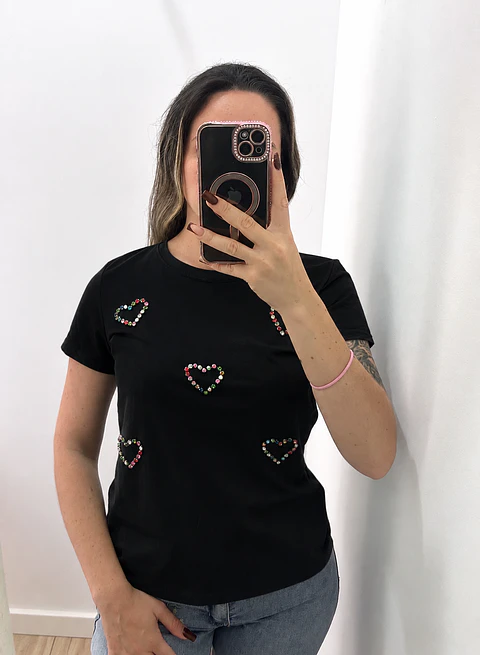 Tshirt Corações 