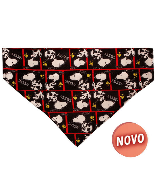  BANDANA SNOOPY (PRETO/FRAMES)