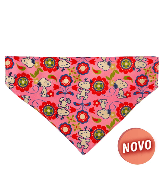 BANDANA SNOOPY (ROSA/FLORES)