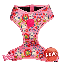 CHEST VEST (MESH) SNOOPY (PINK / FLOWERS)