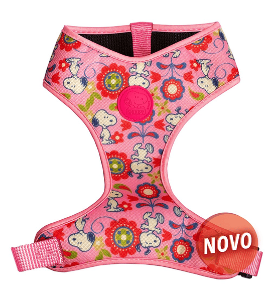 CHEST VEST (MESH) SNOOPY (PINK / FLOWERS)