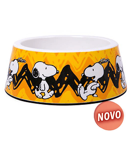 COMEDOURO SNOOPY MELAMINA (AMARELA/C.B.)