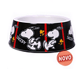 COMEDOURO SNOOPY MELAMINA (PRETA/FRAMES)