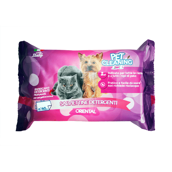 "PET CLEANING" WET WIPES - ORIENTAL