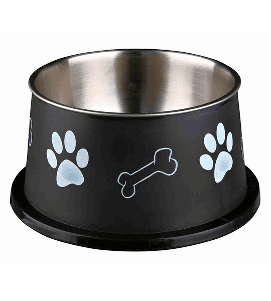 STAINLESS / PLASTIC FEEDER FOR DOGS LARGE EARS 0.9 LT / 19 CM