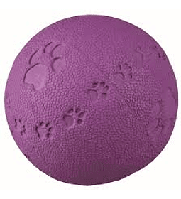 RUBBER BALL WITH DUCKS AND SOUND (PURPLE)