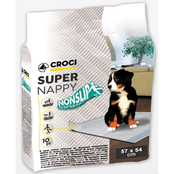 RESGUARDOS SUPER NAPPY NONSLIP - 10 unidades