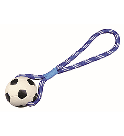 SOCCER BALL WITH ROPE AND HANDLE