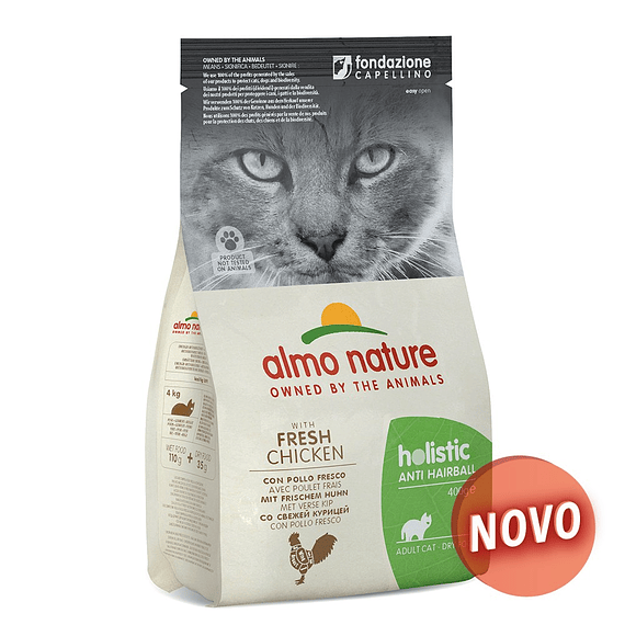 "ALMO NATURE" CAT HOLISTIC ANTI-HAIRBALL - FRANGO