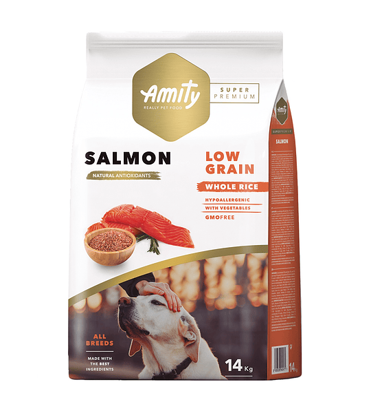 AMITY SUPER PREMIUM (LOW GRAIN) ADULT SALMON