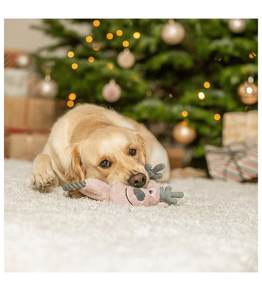 RENA EM PELÚCIA COM CORDA