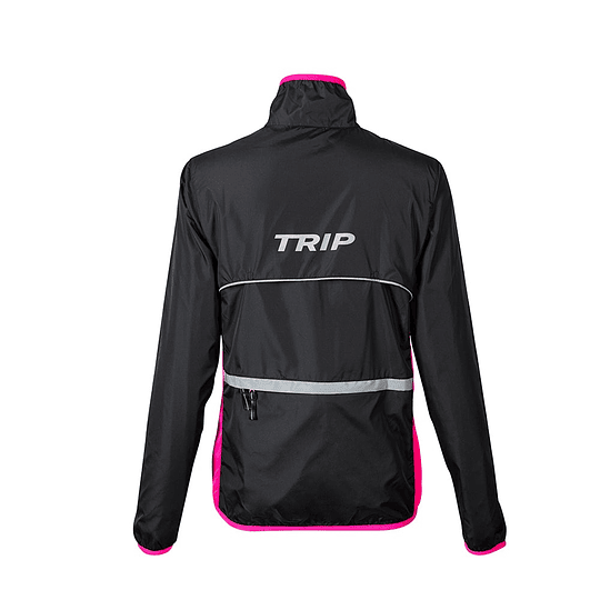 CORTAVIENTO TRIP BLACK/PINK XS