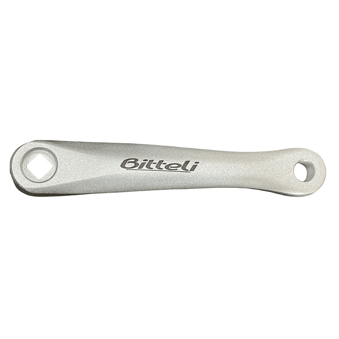 BIELA IZQUIERDA BITTELI 170MM ALUMINIO SILVER 1