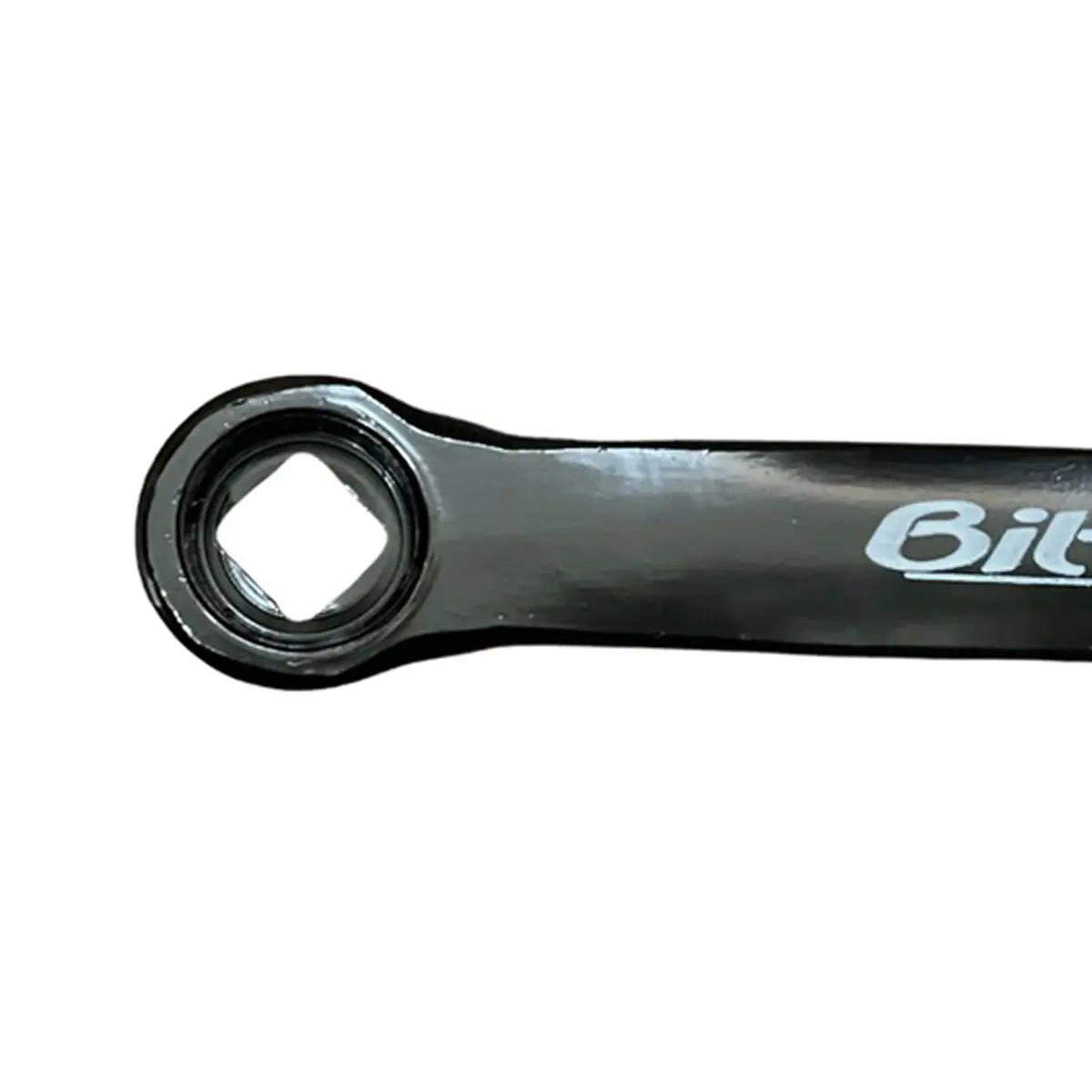 PROWHEEL Biela izquierda de acero plastificada negra bici bicicleta