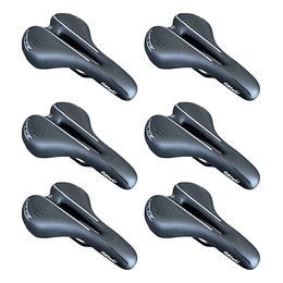 Pack 6 Asientos Bitteli Mtb Antiprostatico Superstar Negro