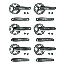 Pack 6 Volante Bitteli Monoplato Aluminio 34t X 170mm Eje Cu