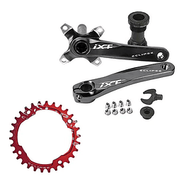 Volante Mtb Integrado 1 X 170mm 10-11- 12vel 4c Bk 30t